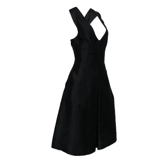 Dolce & Gabbana - Black Racerback Fit & Flare Dress Sz S - Picture 3 of 4
